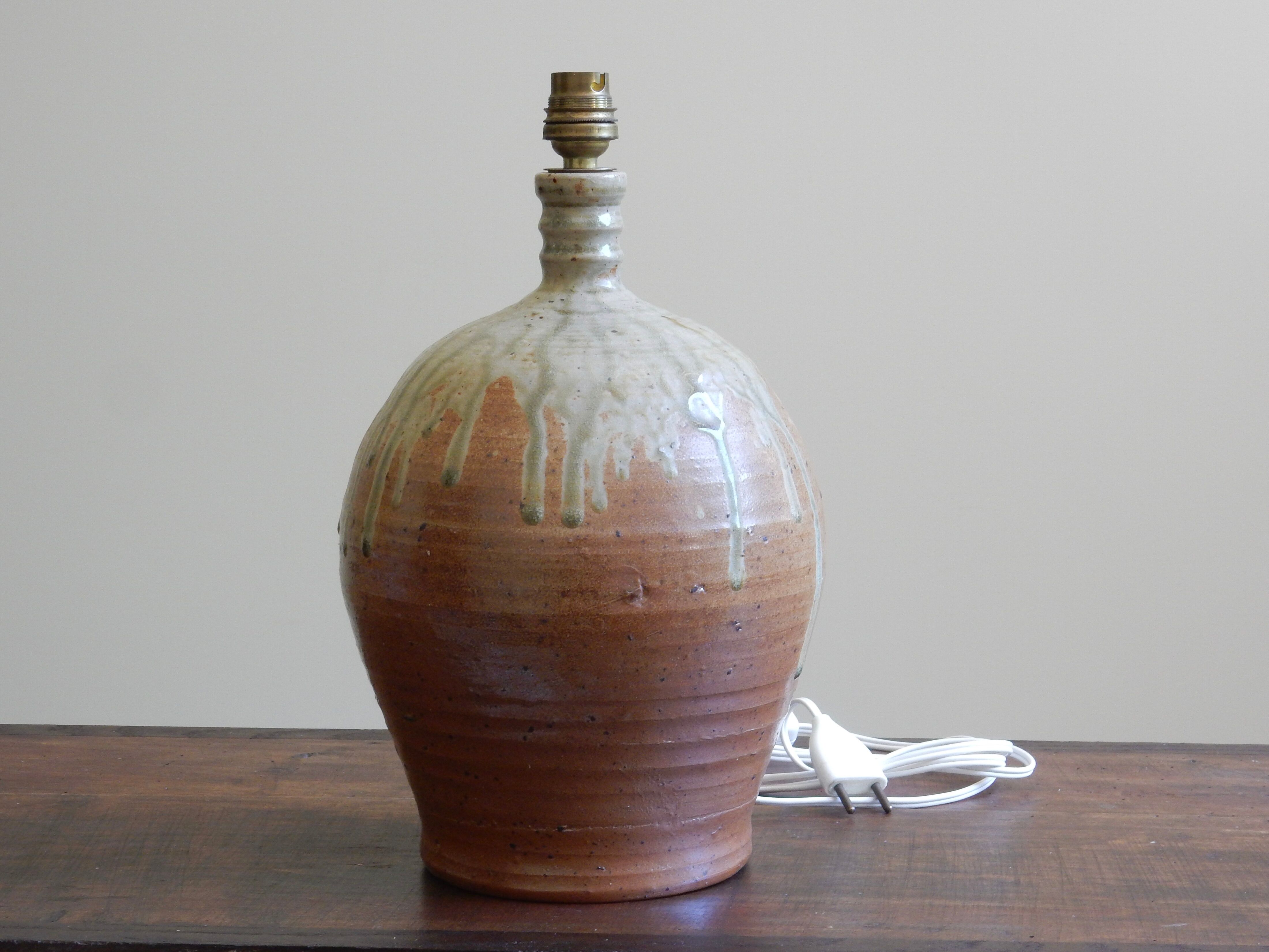 French sandstone bottle lamp / French countryside