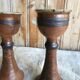 Stoneware candle holders