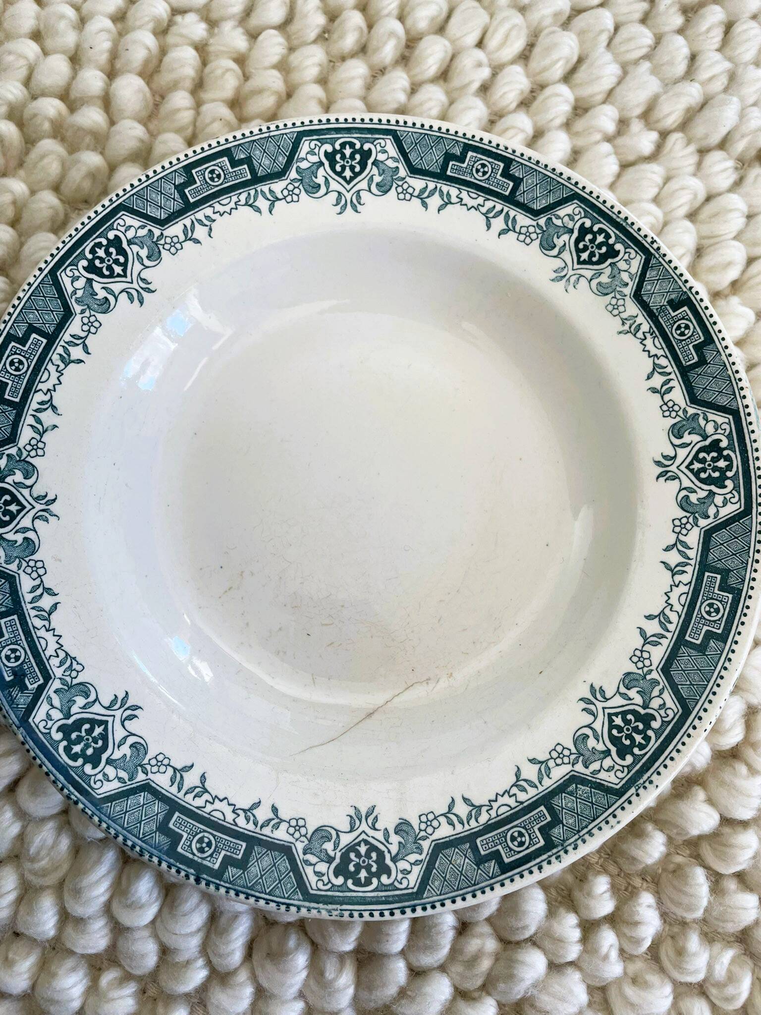 Lot of 6 ironstone plates (Morocco series)