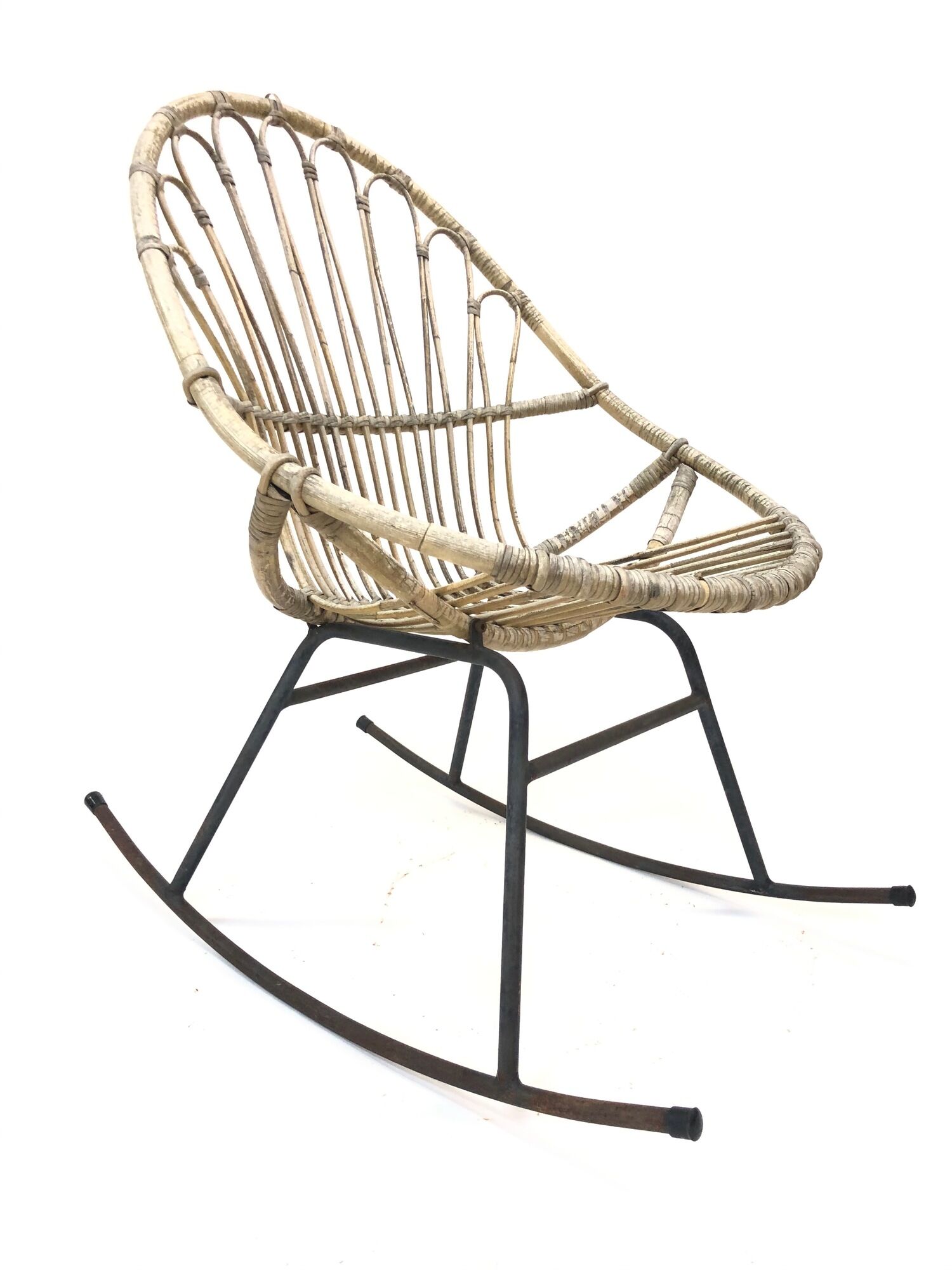 Dirk van Sliedregt Rattan rocking chair Rohe Noordwolde