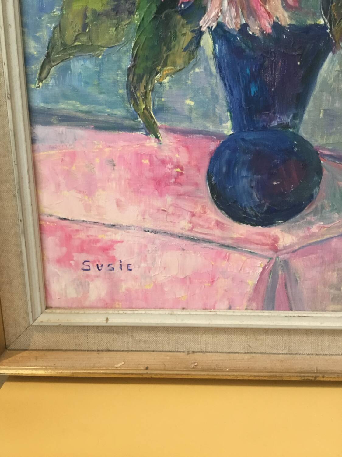 Oil painting table
