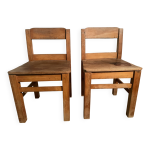 Paire de chaises enfant,