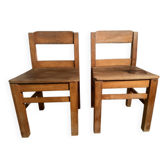 Pair of children's chairs from the 1950s