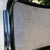 Cesca B32 chair, black and heather gray, Italian edition