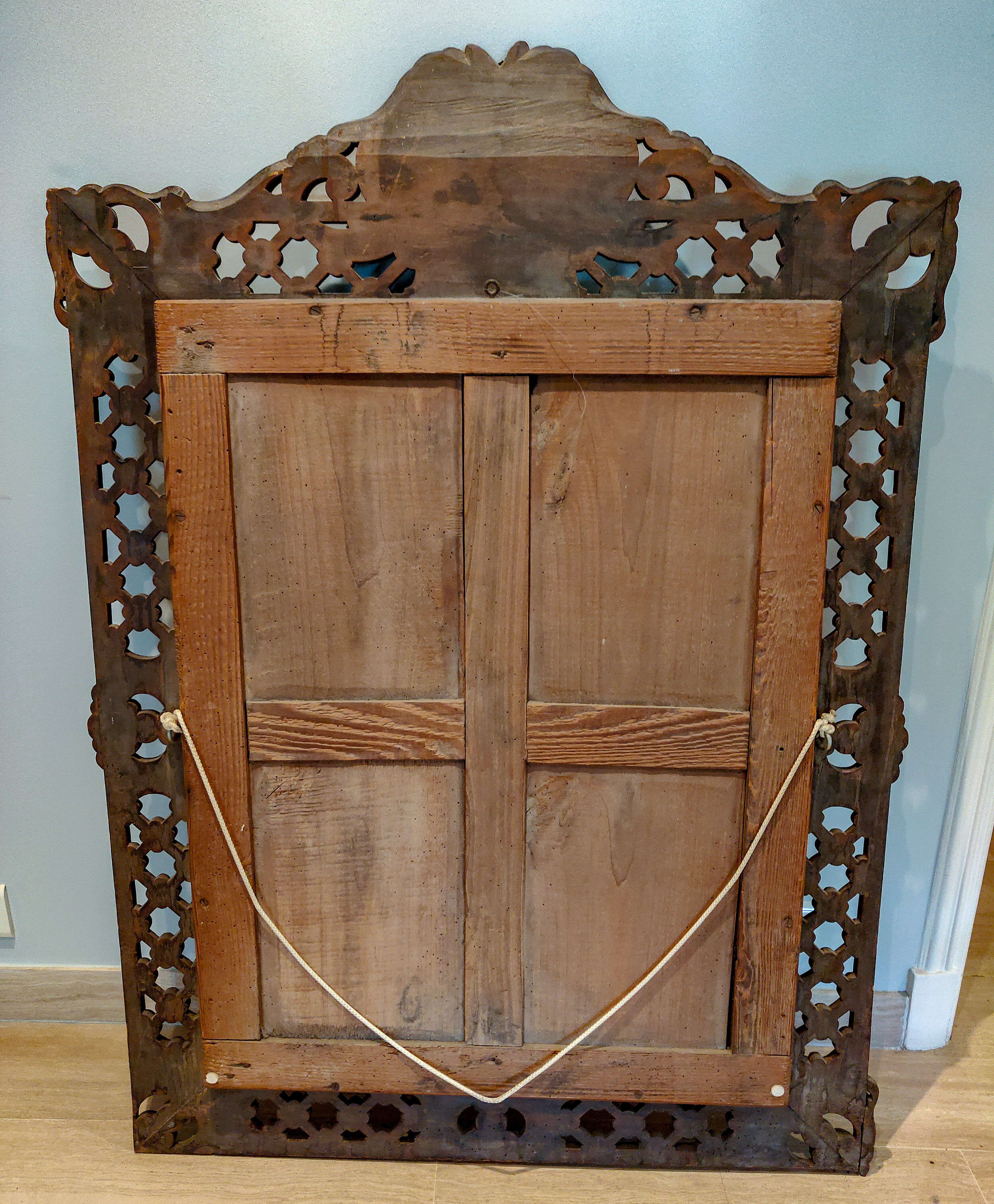 Mirror Louis XIII mercury 150 x 95 cm