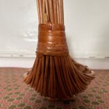 Woven wicker fruit basket 1960