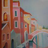 Janick LEDERLE: Gondolas in Venice, Original signed lithograph