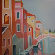 Janick LEDERLE: Gondolas in Venice, Original signed lithograph