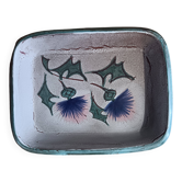 Plat Vallauris motif chardon
