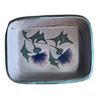 Plat Vallauris motif chardon