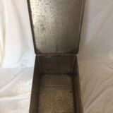 Vintage grey metal case "R"