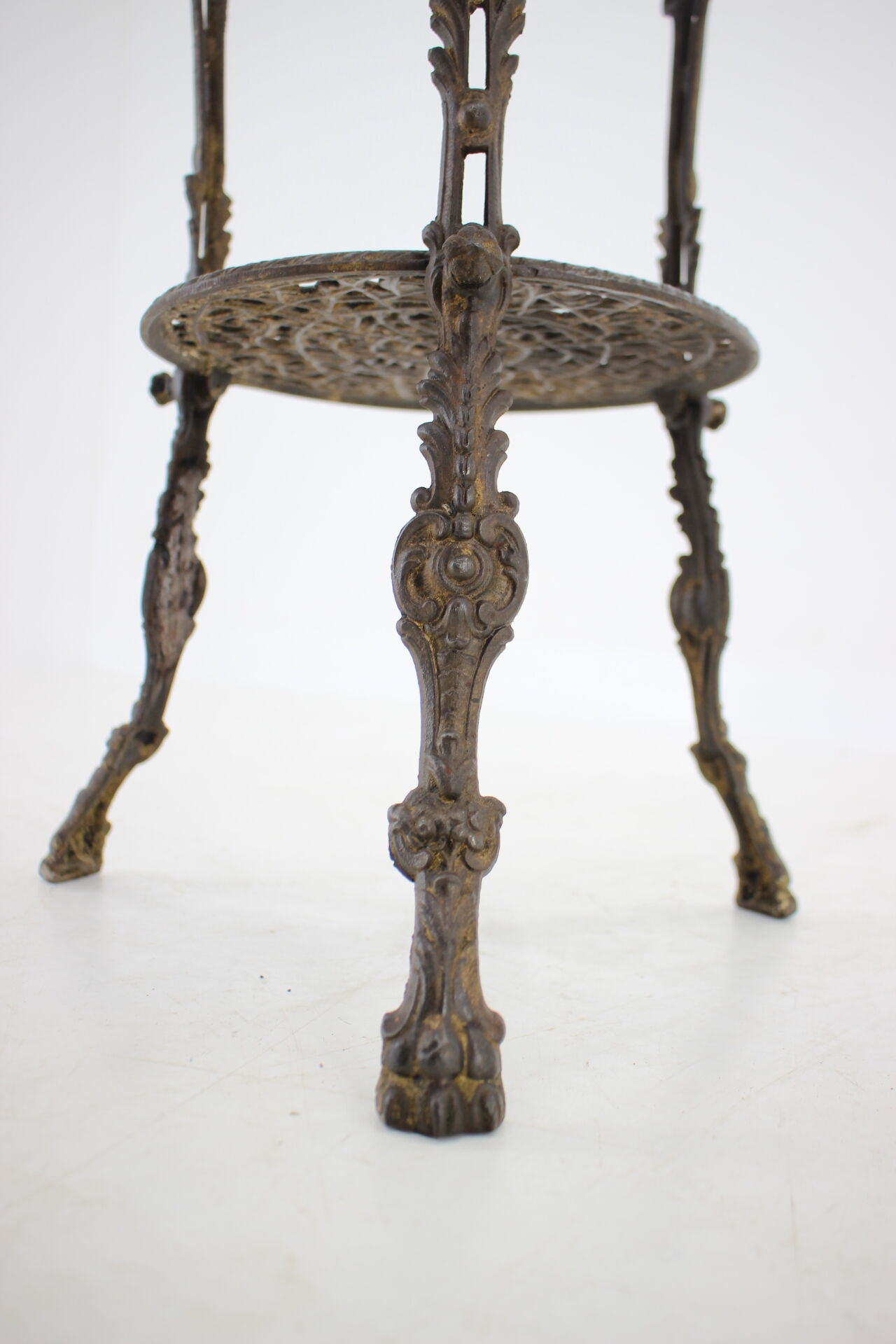 1950s Danish Iron Flower Stand or Side table
