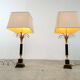 Paire de lampes de table vintage Hollywood Regency, 1970