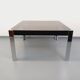 Vintage Italian square dining table by Faleschini for Mariani glass