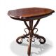 Thonet No. 1 curved wooden side table from the 19th century.