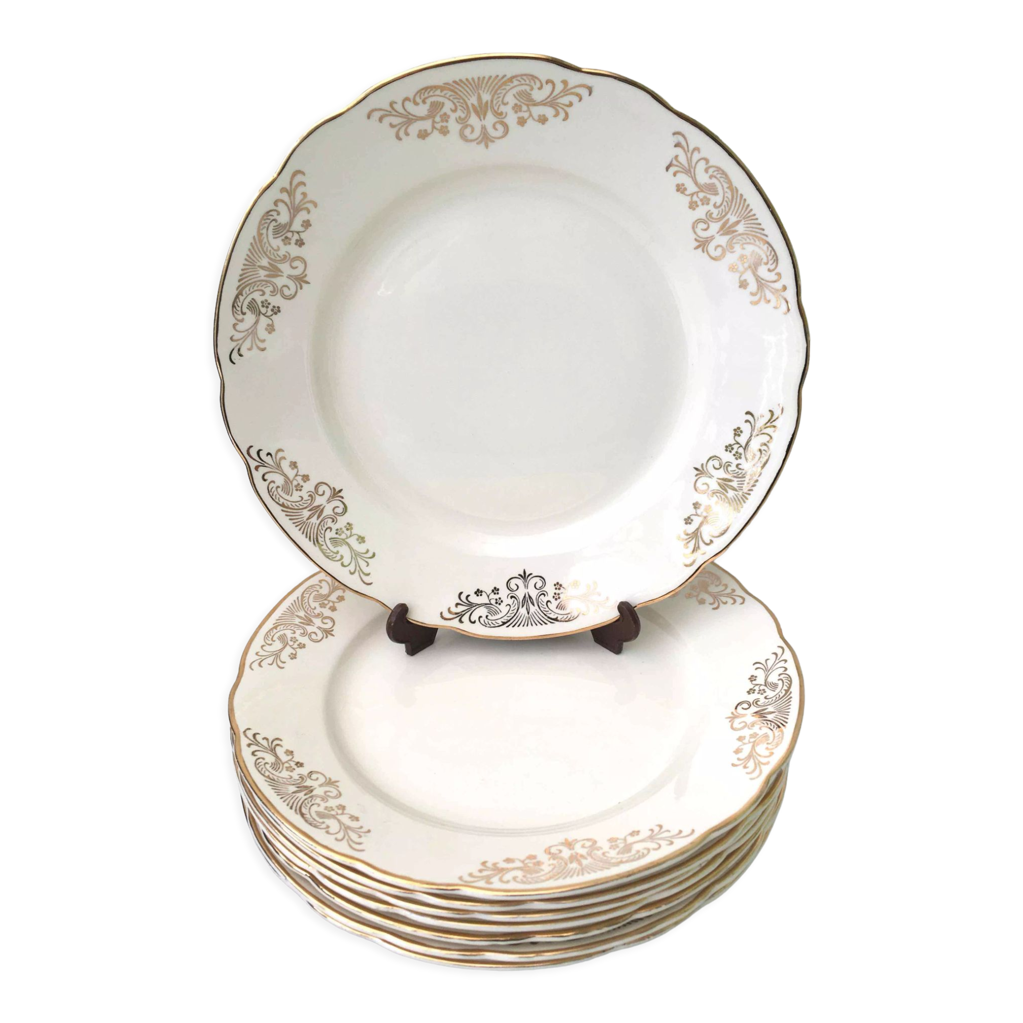 8 flat plates Villeroy and Boch 1950