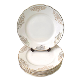 8 flat plates Villeroy and Boch 1950