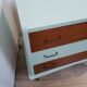 Commode  vintage bois et bleu