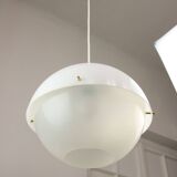Italian Space Age Pendant in Brass and Plexiglass, 1970s