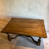 Living room coffee table walnut marquete 1950/60