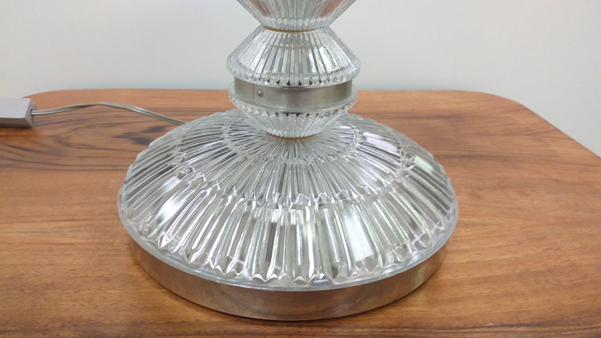 Lampe de table en verre, Tchécoslovaquie, 1970