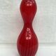 Red glass vase dimension: height -33cm- width -12cm-