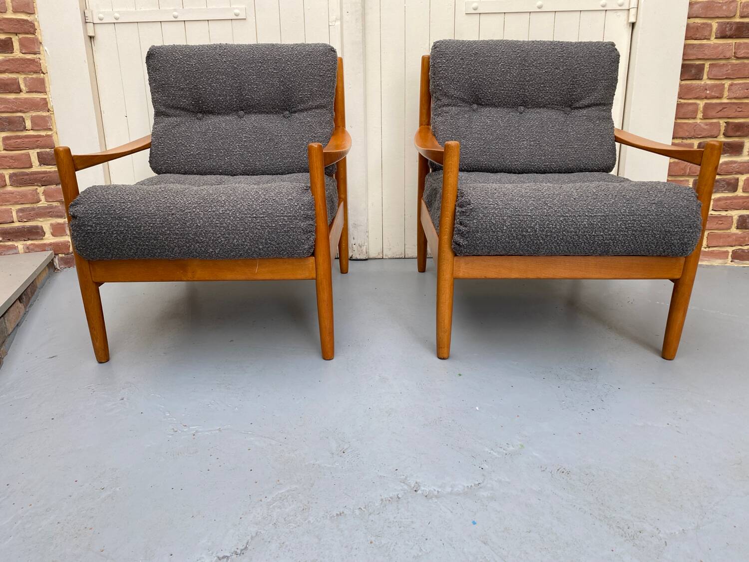 Pair of Scandinavian armchairs