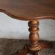 Table pedestal table violin in vintage walnut