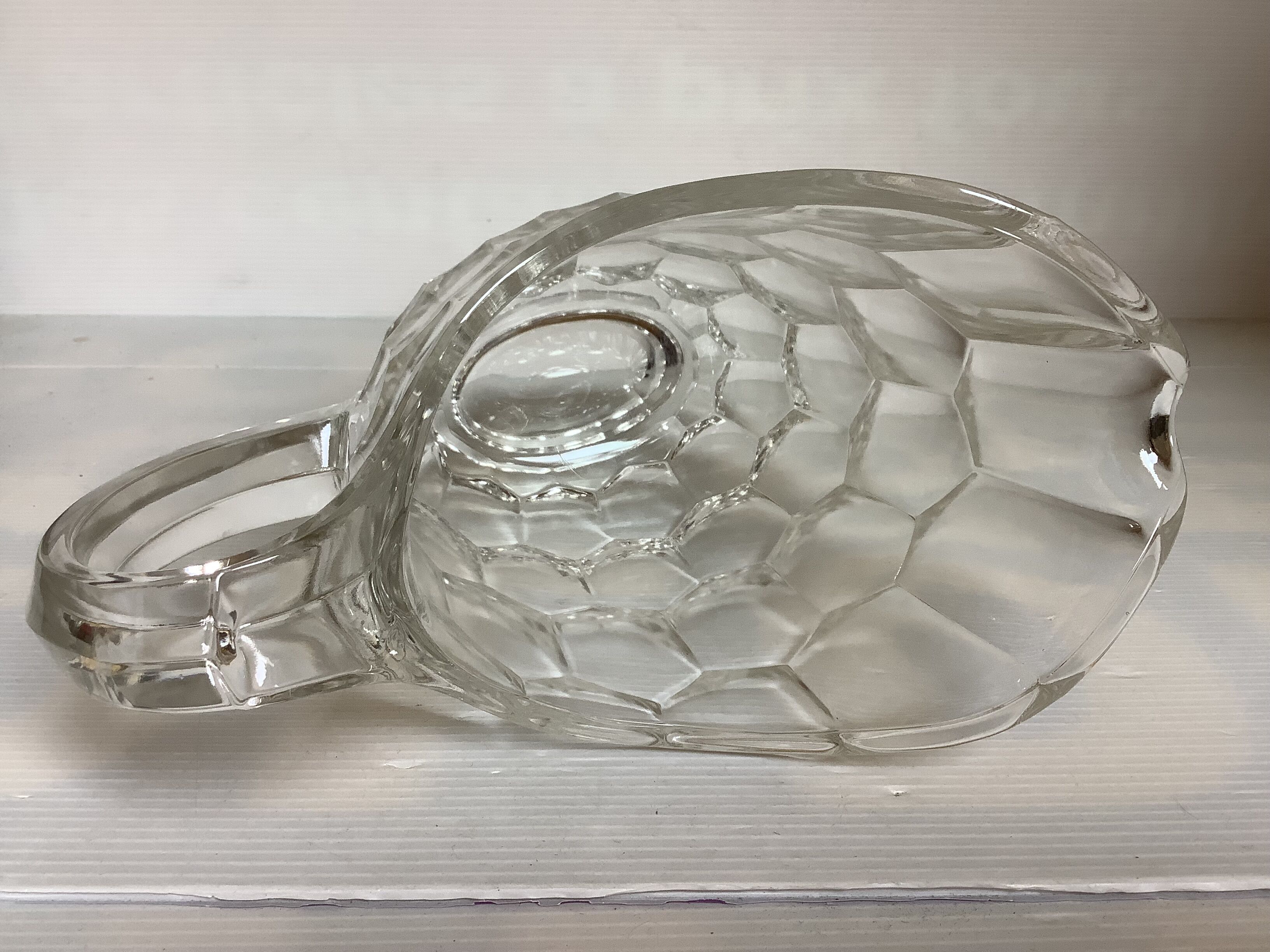 Large oval glass jug