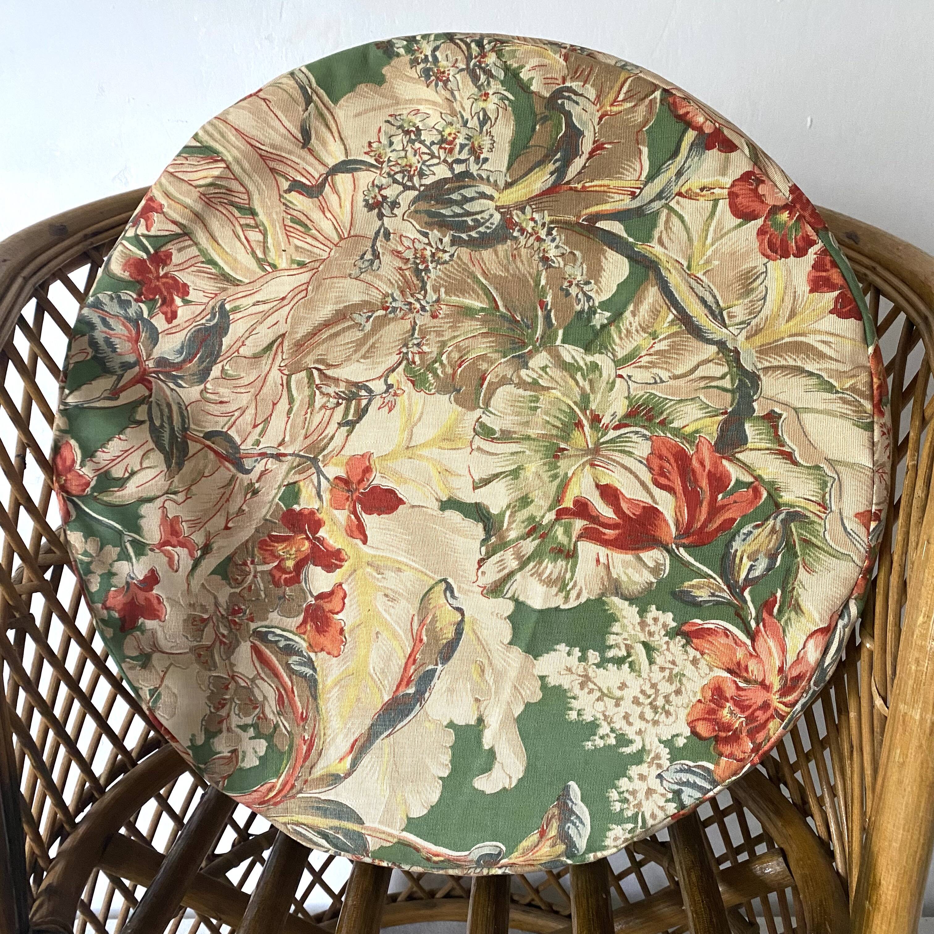 Vintage rattan armchair