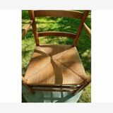 Mulched wooden armchair