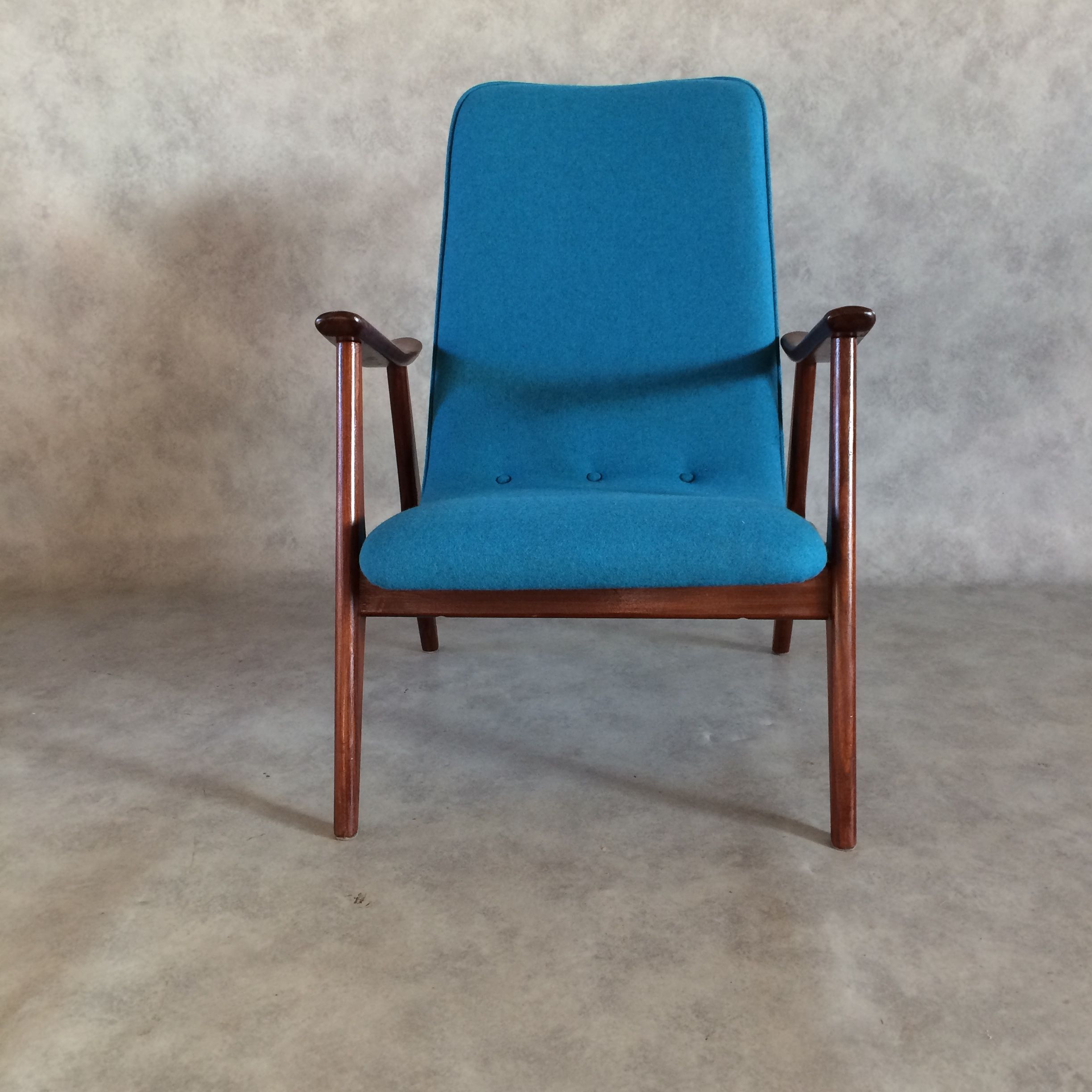 Fauteuil par Louis Van Teeffelen pour Wébé, années 1950