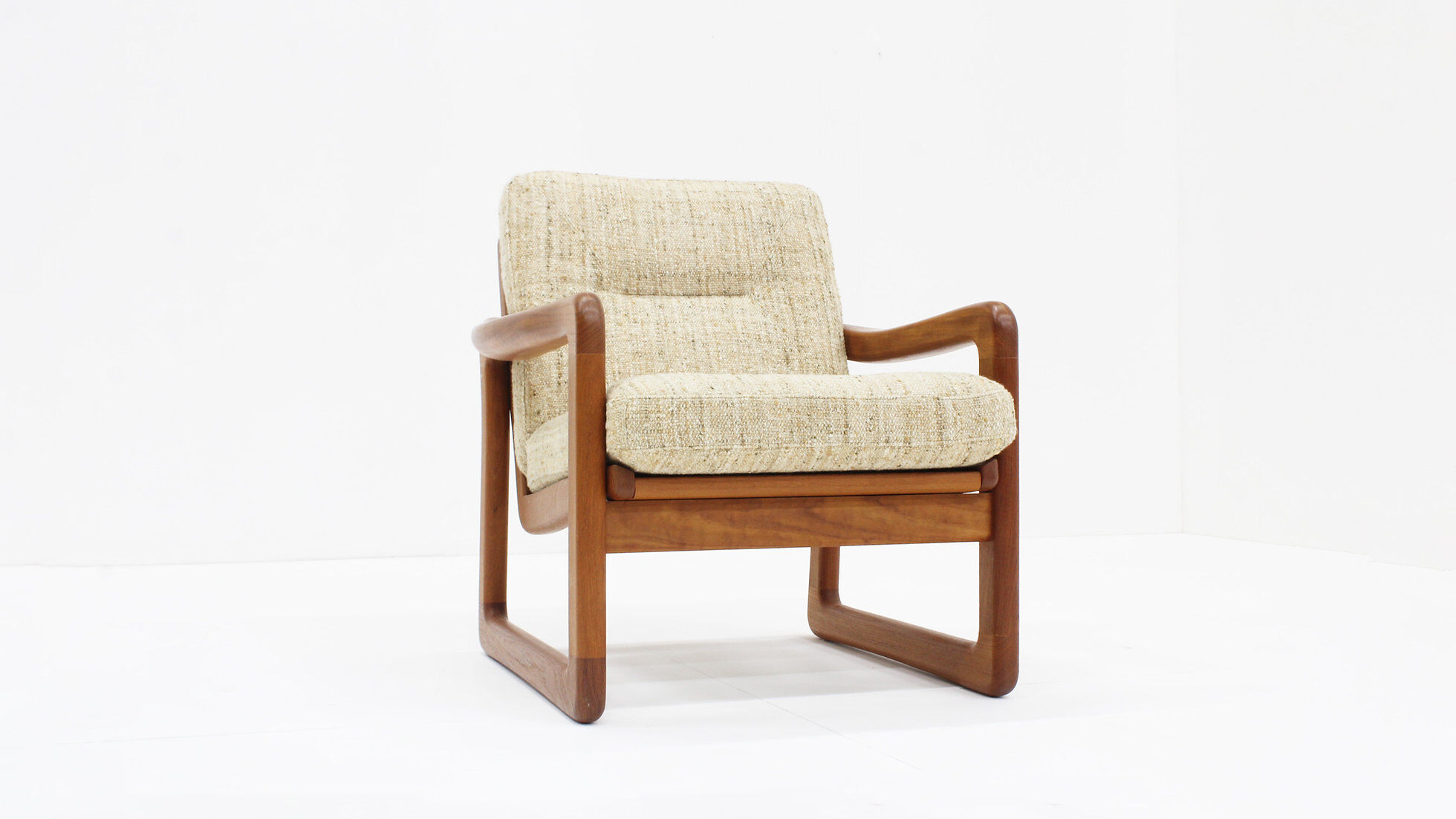 Vintage mid-century easy chair solid teak Holstebro MöbelFabrik 1960s