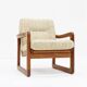 Vintage mid-century easy chair solid teak Holstebro MöbelFabrik 1960s