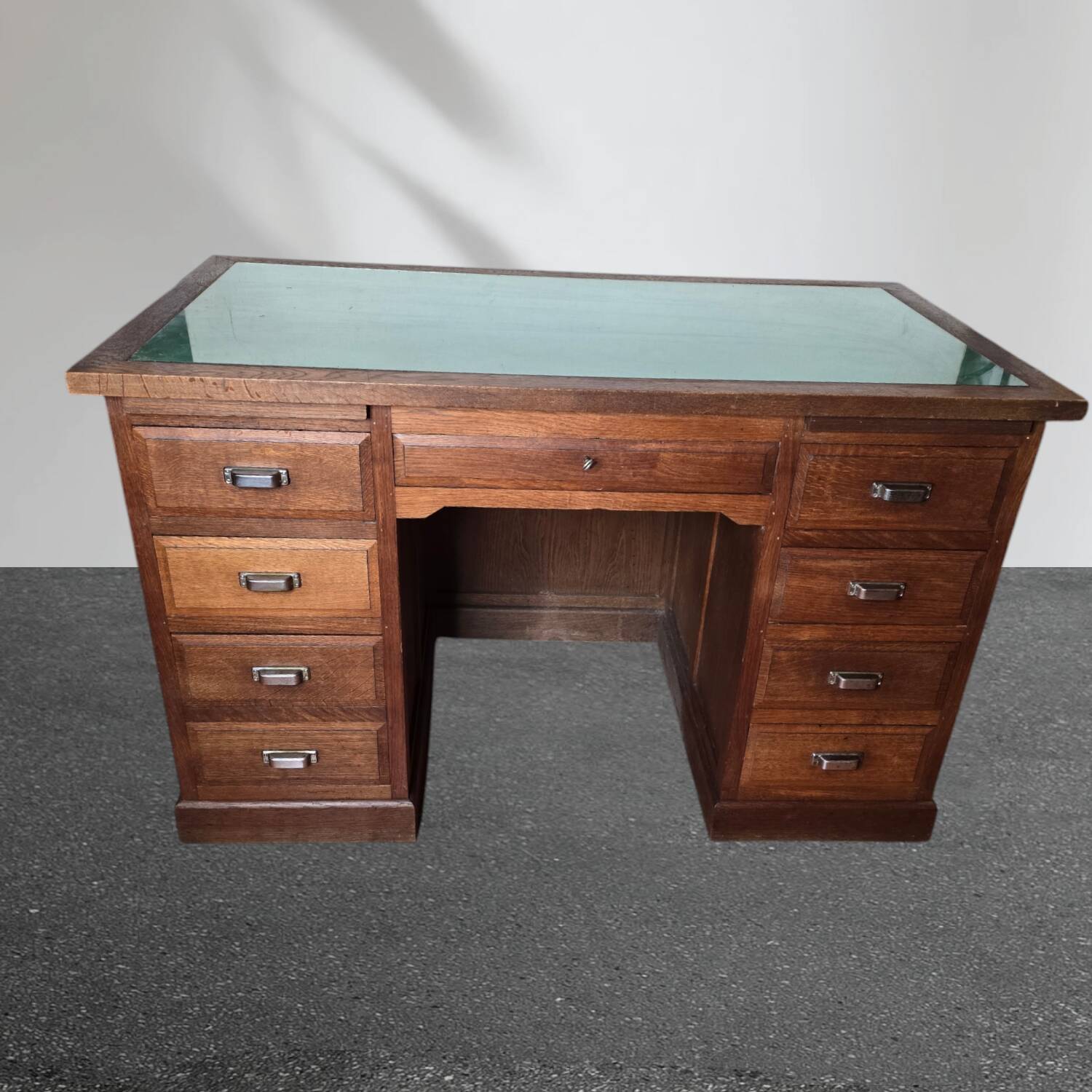 Solid oak minister's desk