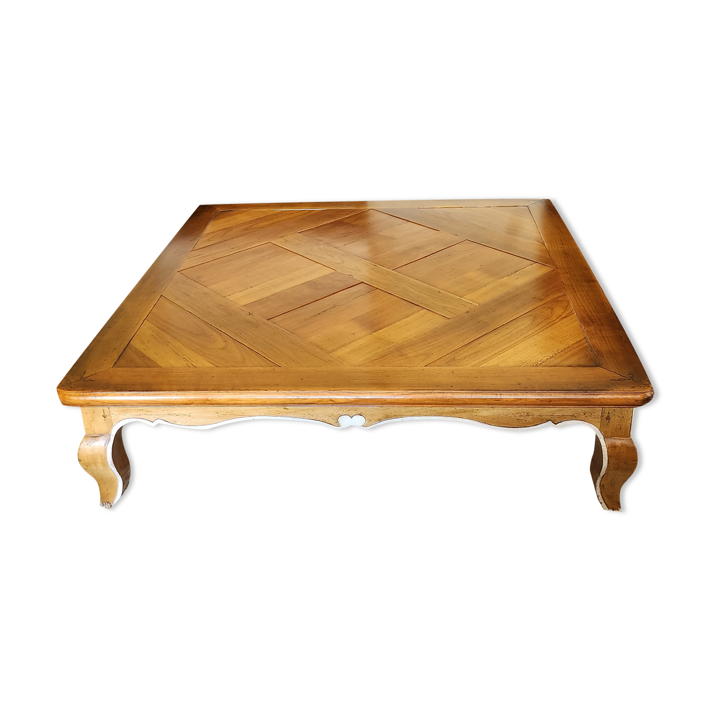 Square coffee table in cherry Roche Bobois