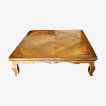 Square coffee table in cherry Roche Bobois