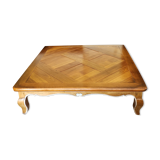 Square coffee table in cherry Roche Bobois