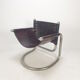 Set of 2 italian mid century lounge chairs, 1980's
