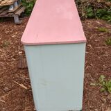 Old mint green extra cabinet for kitchen