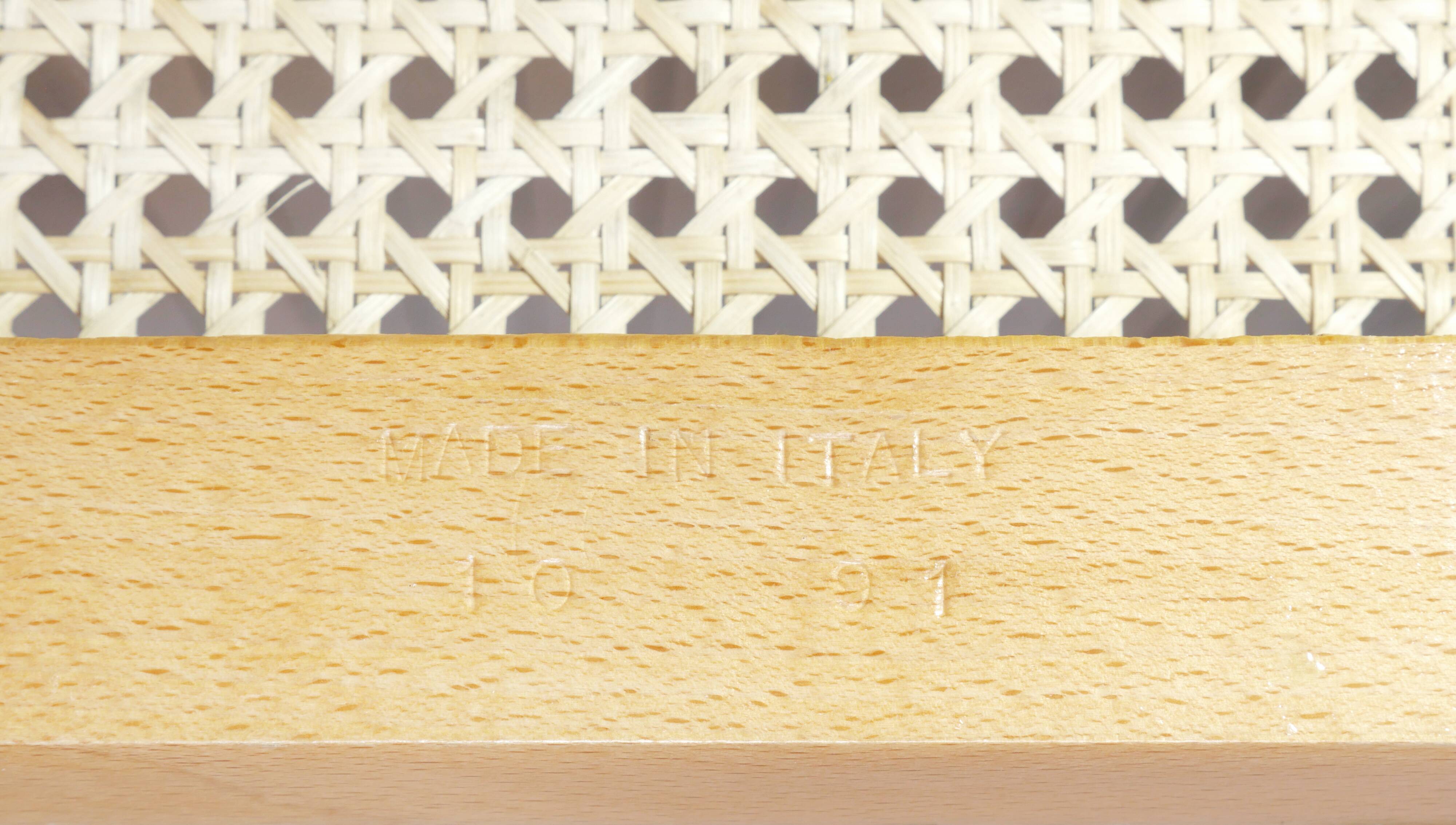 6 Cesca B32 Breuer Chairs Made in Italy - Canework of the seats redone