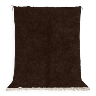 Dark brown Beni Ourain rug 150/250cm