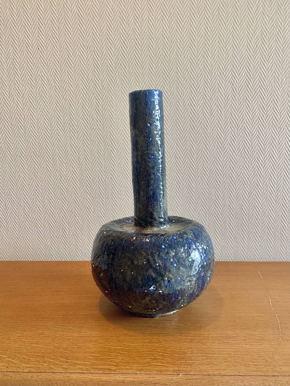 1960s sea foam ceramic vase