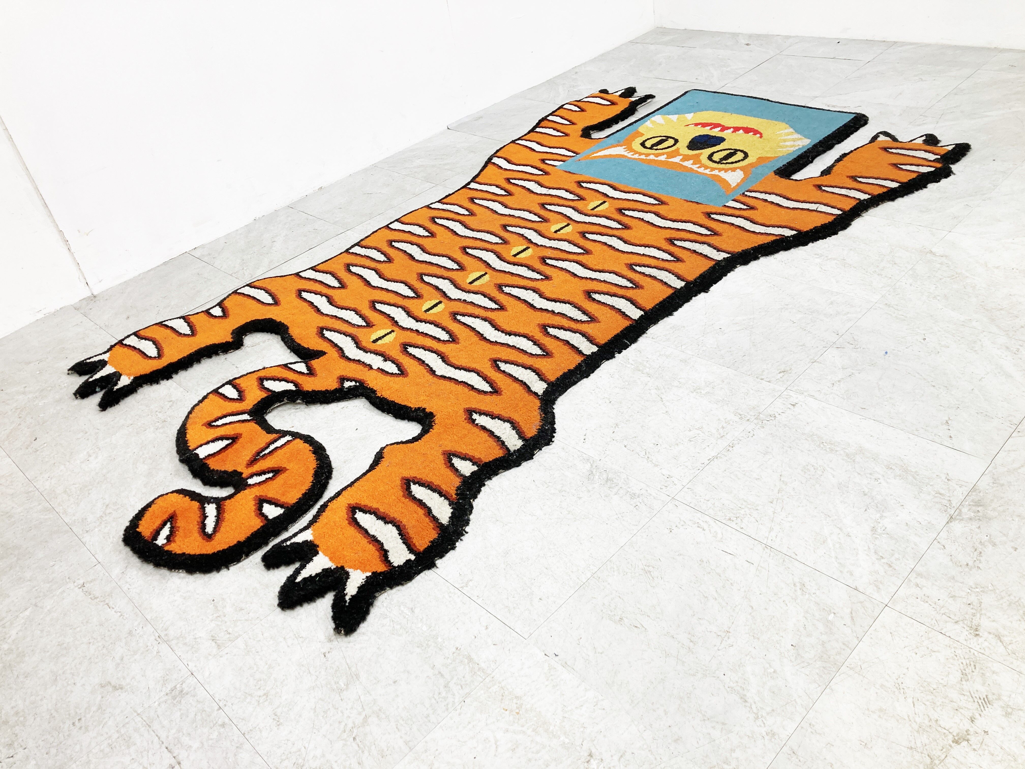 Tiger shaped rug by Walter van Beirendonck for Ikea, 1990s