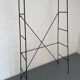 Étagère vintage moderniste en métal et verre design francais année 50
