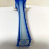 Vase soliflore en verre bleu