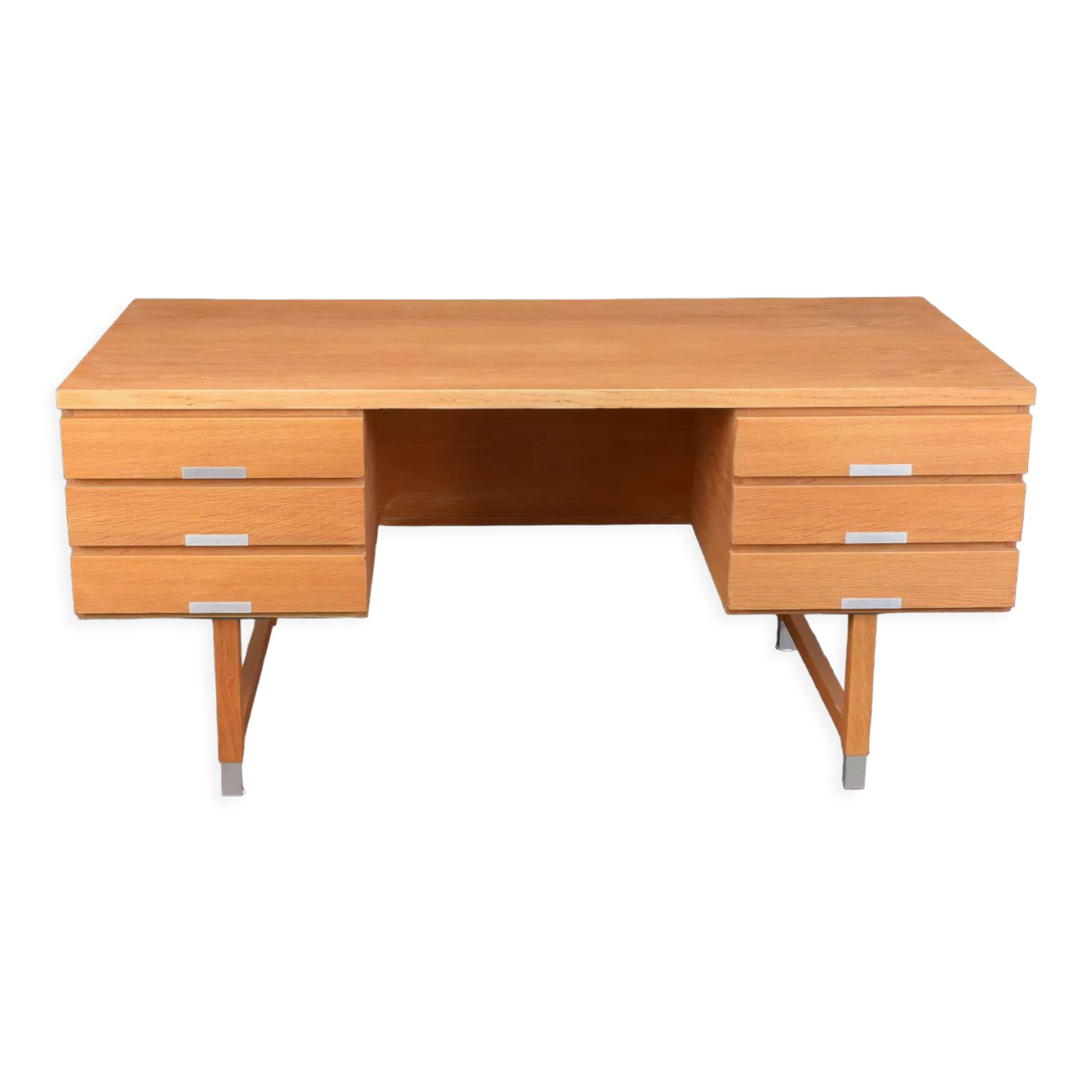 Vintage Ash Desk by Kai Kristiansen Danish 1970