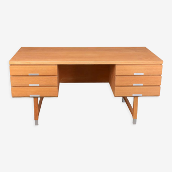 Vintage Ash Desk by Kai Kristiansen Danish 1970