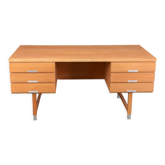 Vintage Ash Desk by Kai Kristiansen Danish 1970