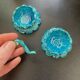 Blue ceramic salt and pepper shaker